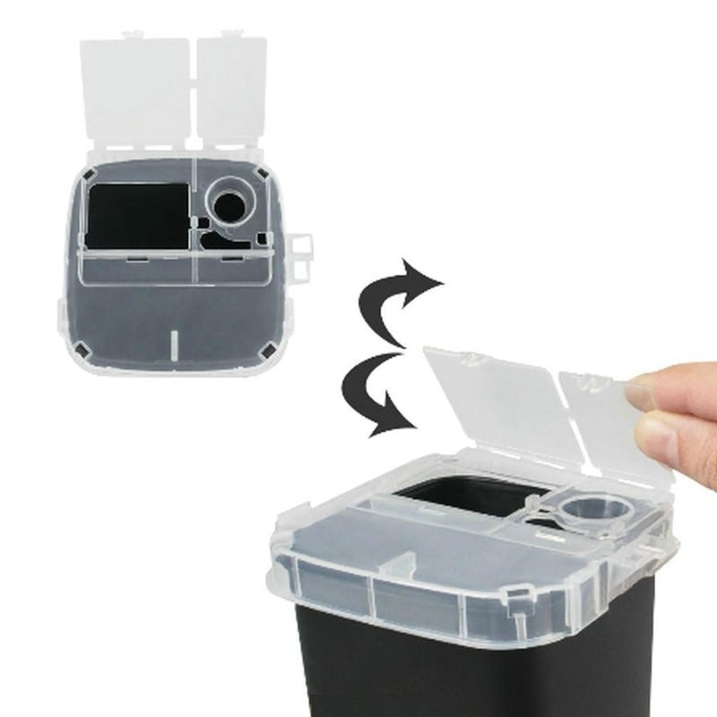 HOTWE Portable Sharps Container for Beauty Salon,Needle Disposal Bin for Professional Labs and Home Use,Small Containers for Outdoor (Black) - Image 2